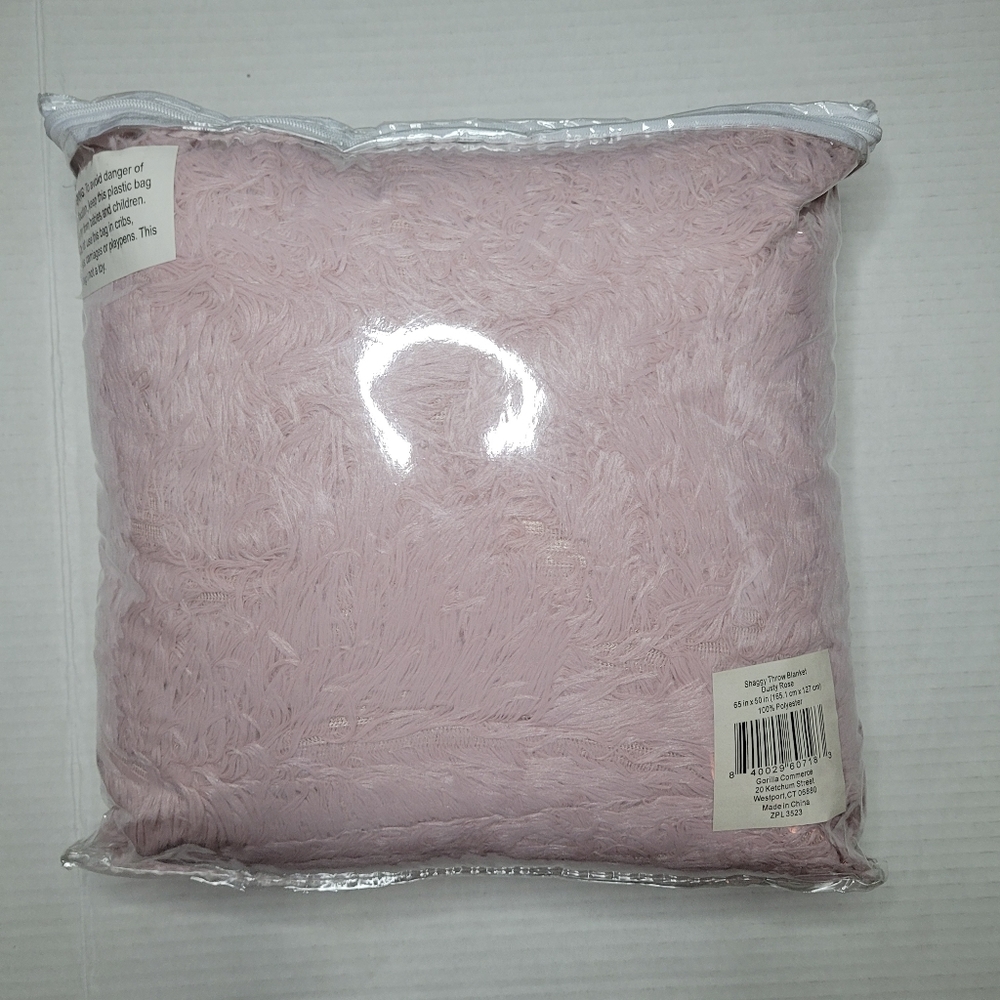 Throw Blanket Shag Th Connecticut Home Company Shag Sherpa Soft Plush Reversible - Picture 2 of 8